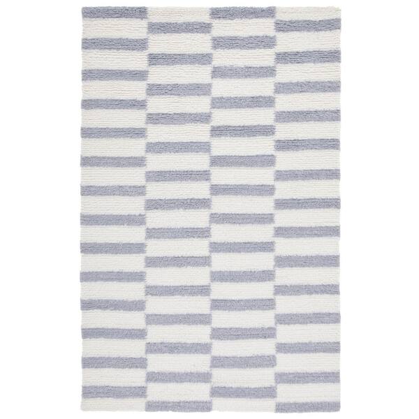 Vermont 5 ft. x 8 ft. Ivory/Gray Check Area Rug
