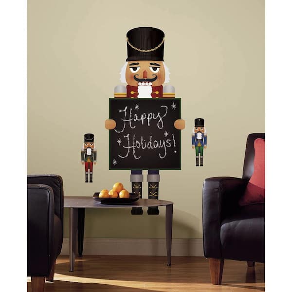 RoomMates 5 in. x 19 in. Nutcracker Chalkboard Peel and Stick Giant Wall Decals
