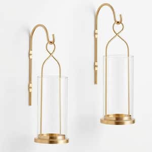 Gold Candle Sconce Wall Decor (Set of 2)