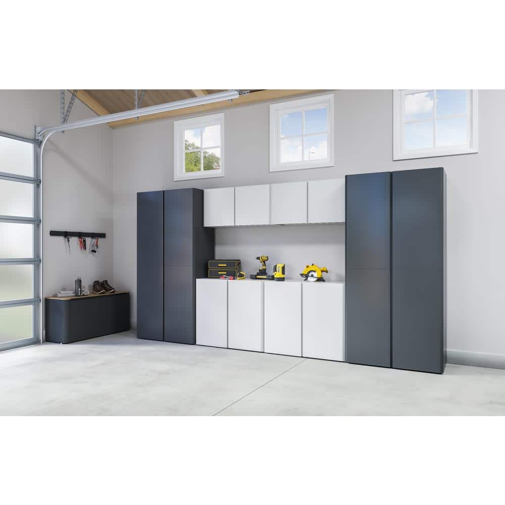Cloud White 36-Inch Freestanding Metal Storage Cabinet