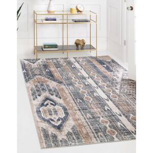 Portland Orford Navy/Tan 7 ft. x 10 ft. Area Rug