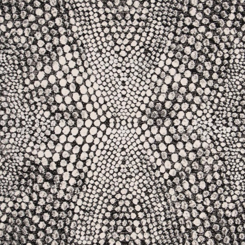 Abstract Gray Reversible Hand-Knotted Synthetic 4' x 6' Rug