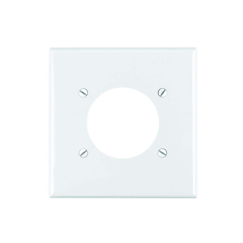 Leviton White 1-Gang Single Outlet Wall Plate (1-Pack) R52-80726-00W - The  Home Depot