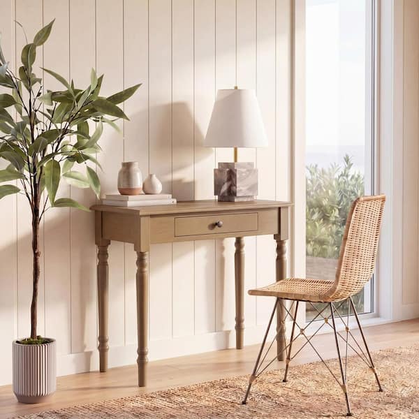Arina 19 in. Desert Brown 1-Drawer Desk