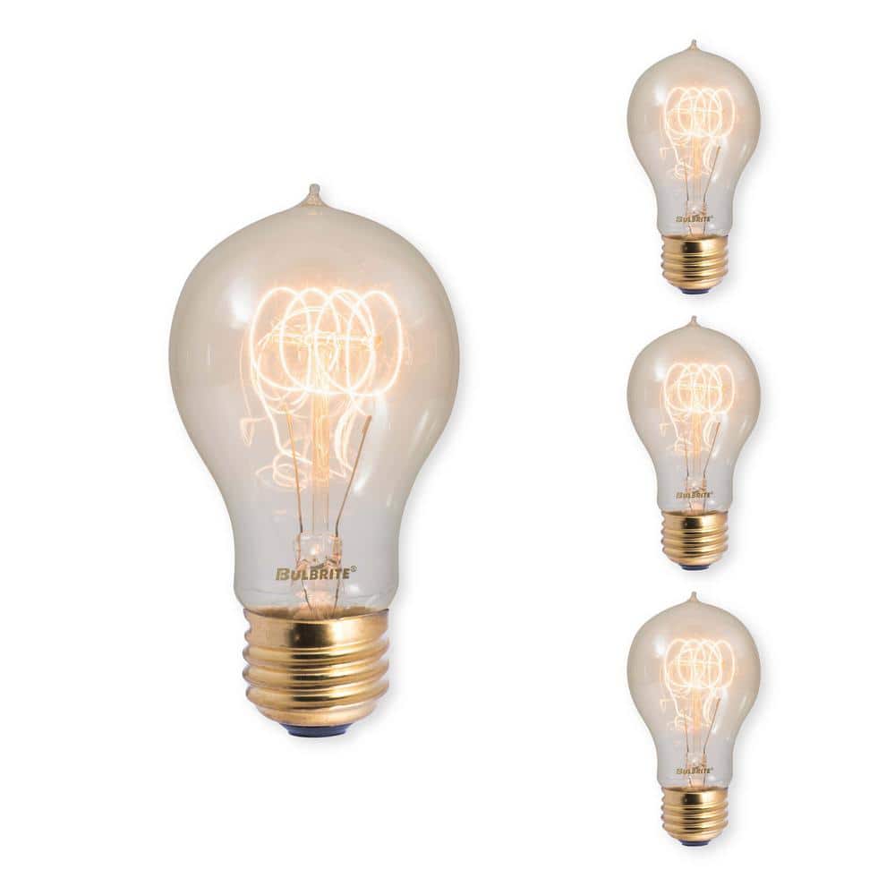 40-Watt A19 Amber Light 2200K Medium Base (E26)Dimmable Antique Nostalgic L
