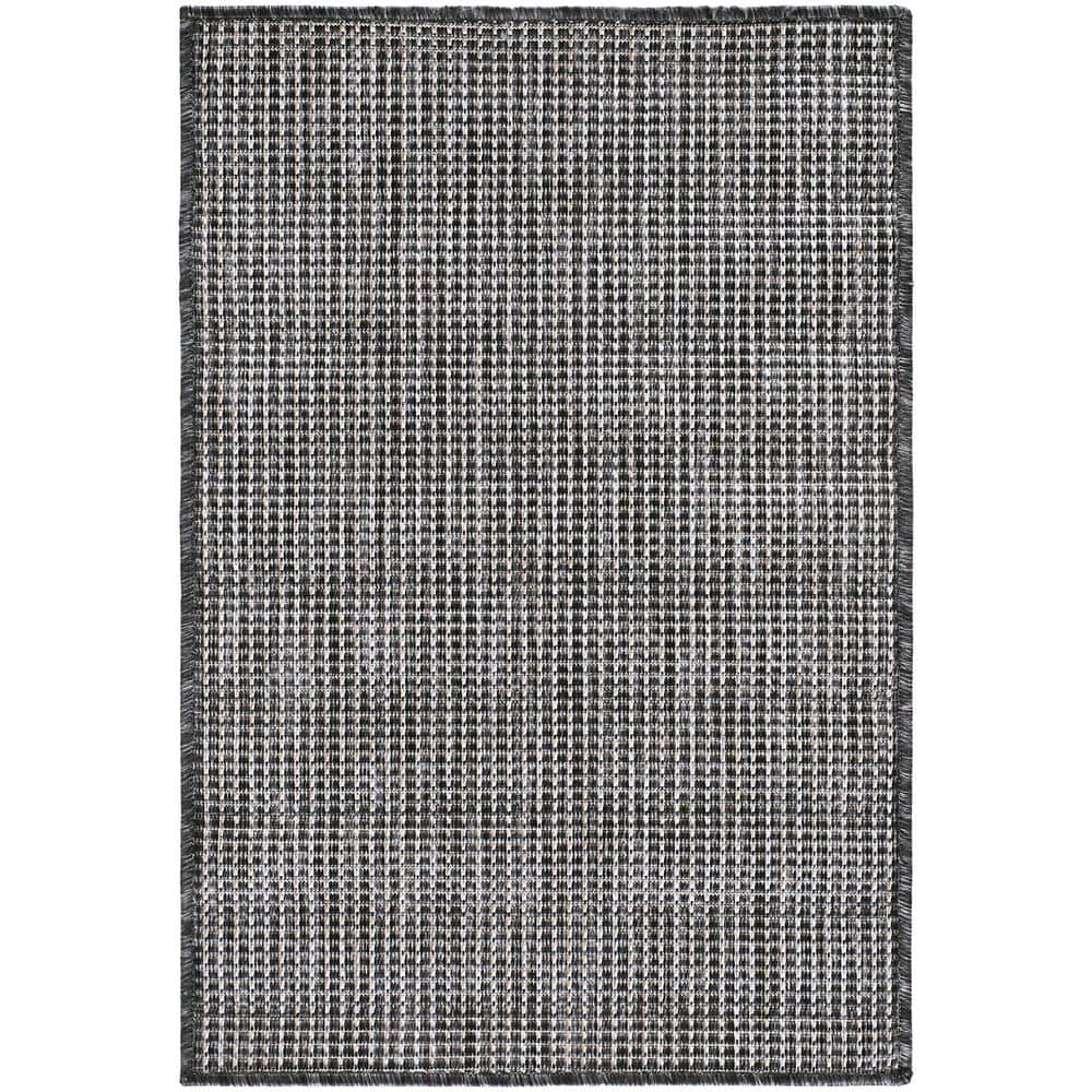 Galey Alix Barberry 2 ft. 7 in x 7 ft. 3 in. Indoor/Outdoor Area Rug, Black price history on PriceWatchPro