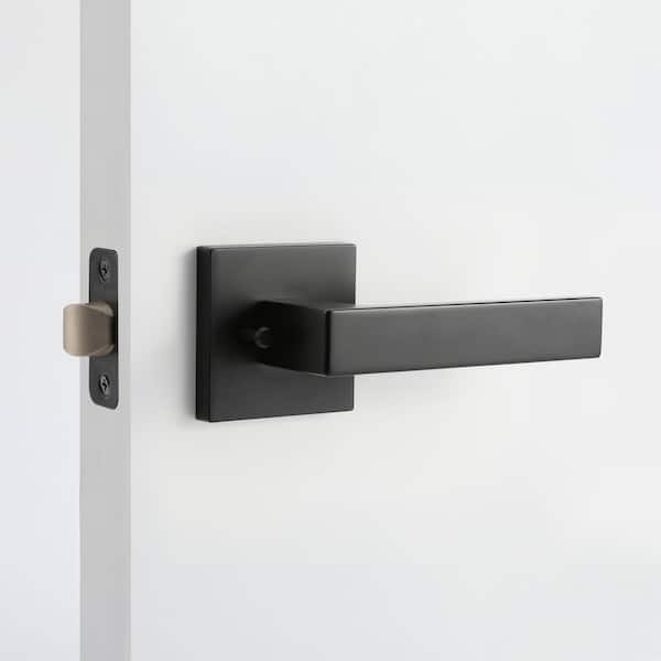 Allen Matte Black Privacy Bed/Bath Modern Door Handle (Left Hand)