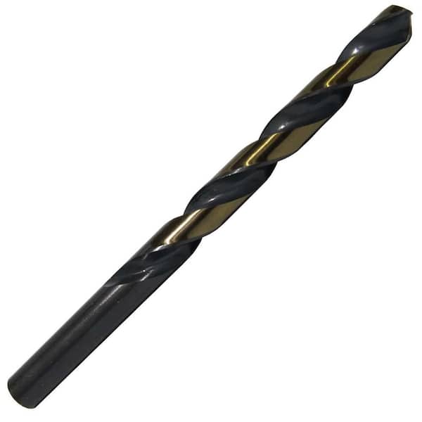 Drill America 3/8 in. High Speed Steel Black and Gold Killer Force Split Point Jobber Drill Bit (6-Pieces)