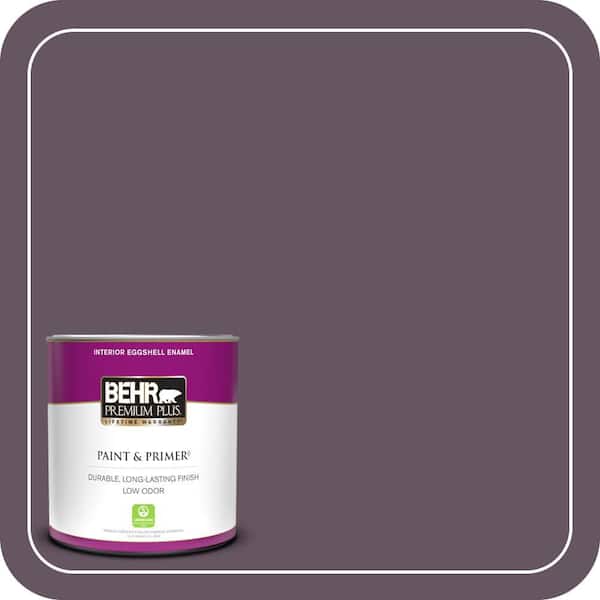 BEHR PREMIUM PLUS 1 qt. #690F-7 Indulgent Eggshell Enamel Low Odor Interior Paint & Primer