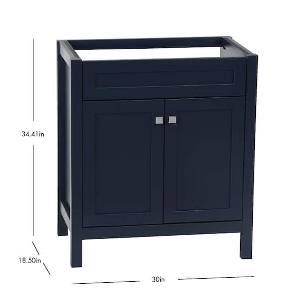 Home Decorators Collection Maywell 30 In W X 18 5 D 34 4 H Bath Vanity Cabinet Only Blue Hd2030p1o42 Bu - Home Decorators Collection Abbey Vanity Unit