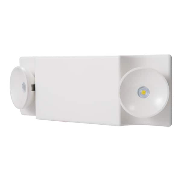 Sure-Lites SEL White Integrated LED Plastic Emergency Light with NiCad Battery and Coverage Area of 25 ft. Self Diagnostic