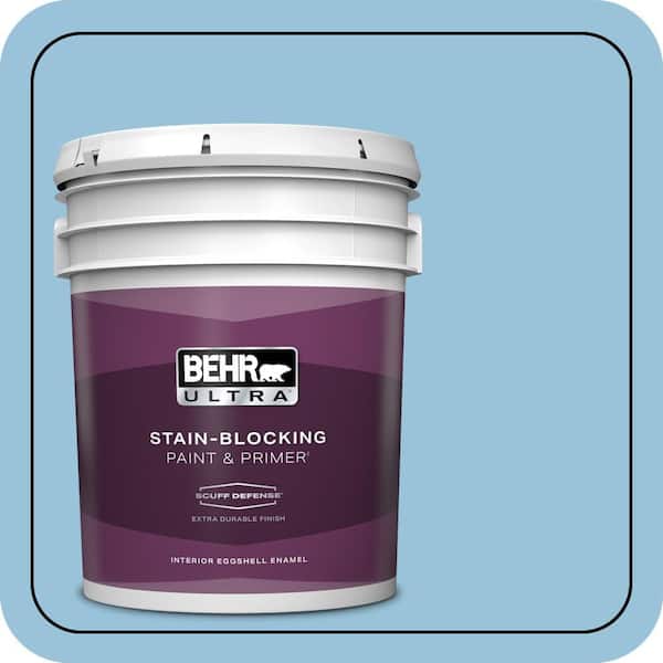 BEHR ULTRA 5 gal. #560D-4 Madras Blue Extra Durable Eggshell Enamel Interior Paint & Primer