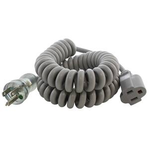 Up to 6.5 ft. 10 Amp 18/3 Coiled Medical Grade Extension Cord