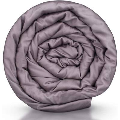 Iced Weighted Blanket 25 lb. Queen 80 in. x 87 in. with Duvet Cover, Gray