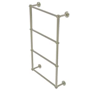 Dottingham Collection 36 in. 4-Tier Ladder Towel Bar with Twisted Detail in Polished Nickel