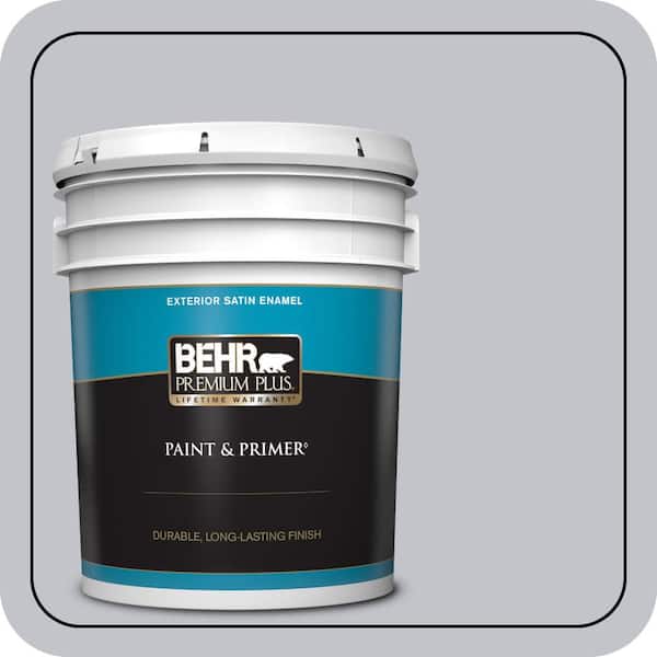 BEHR PREMIUM PLUS 5 gal. #N540-2 Glitter color Satin Enamel Exterior Paint & Primer