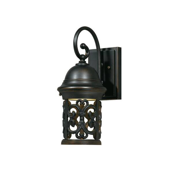 Filament Design Value 1-Light Outdoor Hand Painted Oil Rubbed Bronze Small Wall Sconce