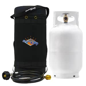 Flame King 3 lbs. Refillable Steel Propane Tank with OPD Valve and
