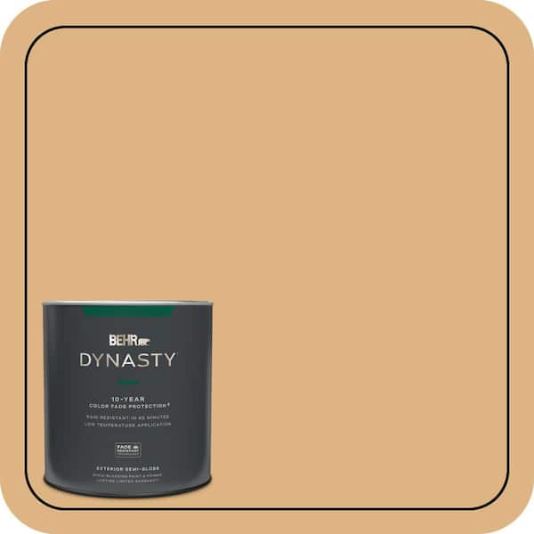 BEHR DYNASTY 1 qt. Home Decorators Collection #HDC-CL-18 Cellini Gold Semi-Gloss Enamel Exterior Stain-Blocking Paint & Primer
