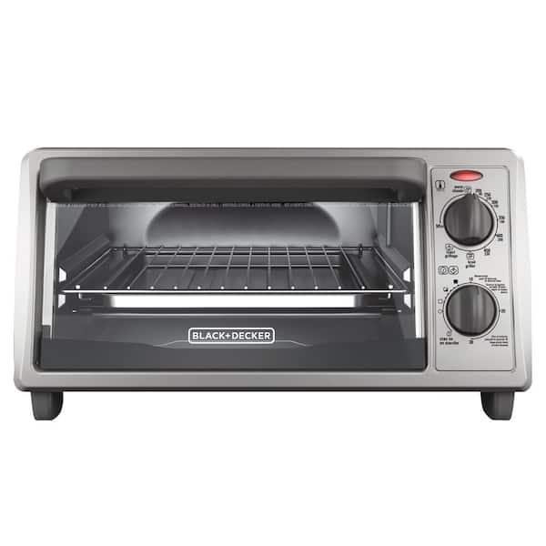  Black+Decker Natural Convection 4-Slice Toaster Oven with Even  Toast Technology & 4 Cooking Functions Including Bake, Broil, Toast & Keep  Warm, with Removable Crumb Tray, Timer and Power Light: Home 