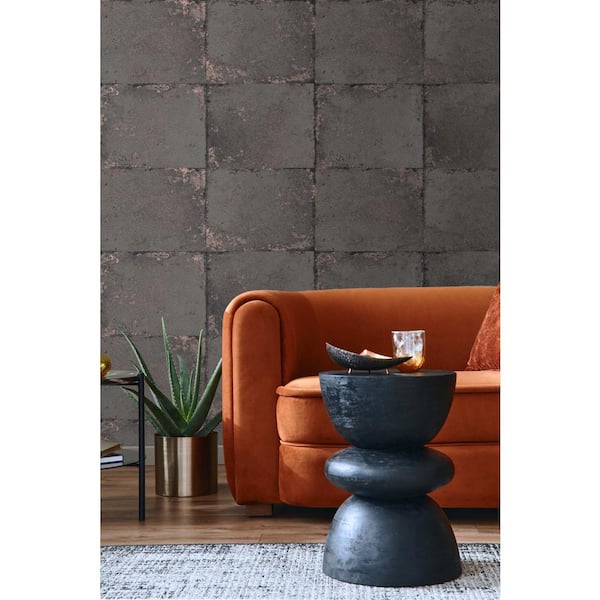 60.75 sq. ft. Ember Foundation Embossed Vinyl Unpasted Wallpaper Roll