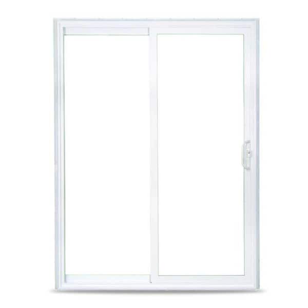 American Craftsman - 70 Series 72 in. x 80 in. White Reversible Handing Vinyl Sliding Patio Door, Low-E Glass, DP30