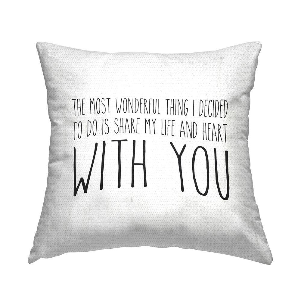 The Most Wonderful Thing Beige Square Outdoor Throw Pillow price history on PriceWatchPro