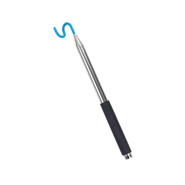 10 ft. Telescoping Magnetic Grabber Hook Pole Multi-Purpose Wire Reacher Tool with S Hook and Magnet