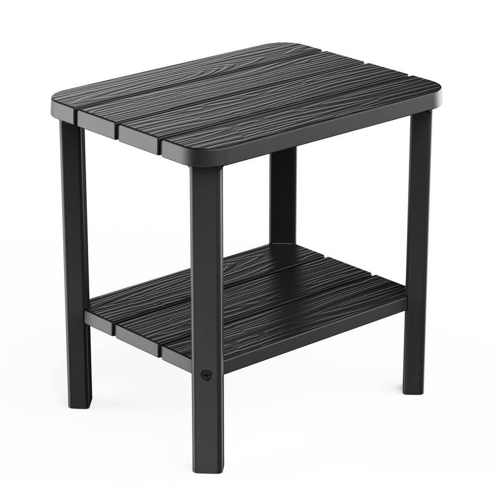 Black All Weather Use Plastic Outdoor Side Table for Garden, Balcony, Porch price history on PriceWatchPro