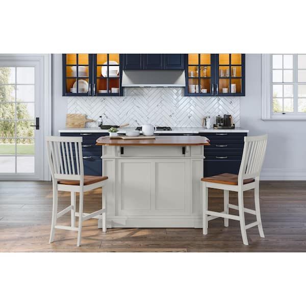 Oval Kitchen Island With Seating And Storage HOMESTYLES Americana