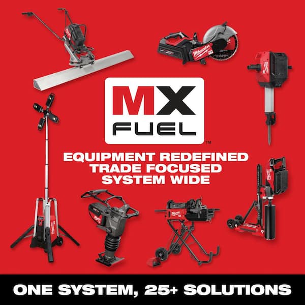Milwaukee MX FUEL Lithium-Ion Cordless Vibratory Screed with (2) Batteries and Charger