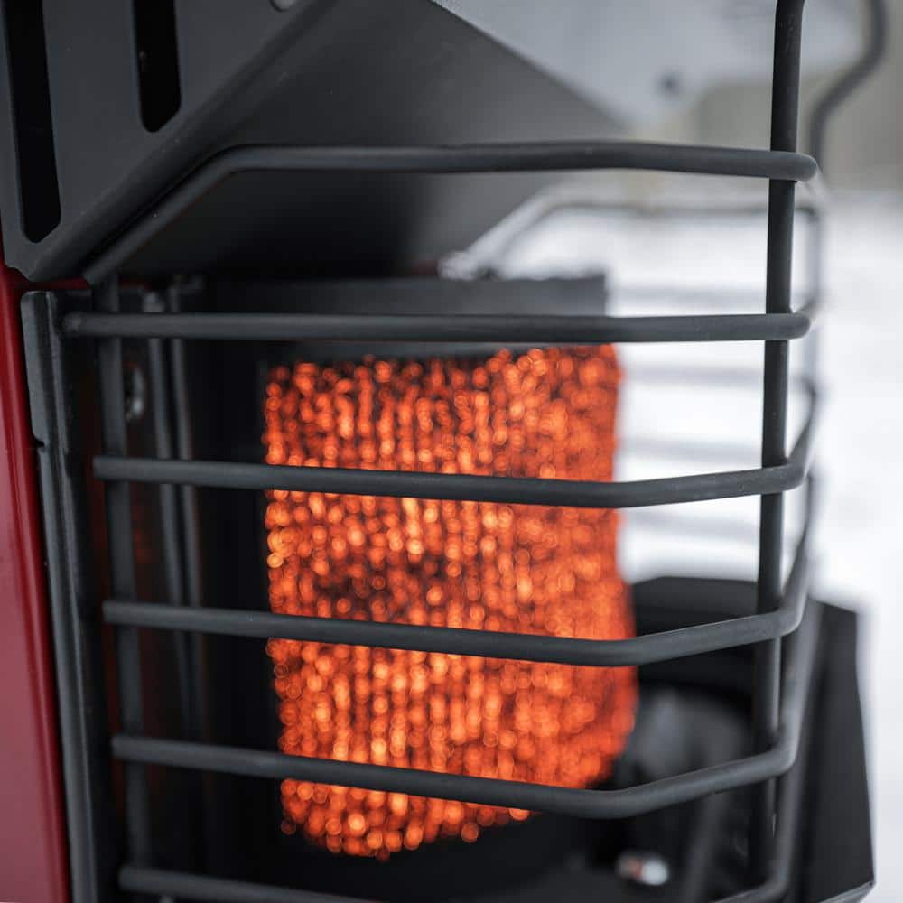 Mr. Heater Red and Black Portable Propane Heater with Safety Features