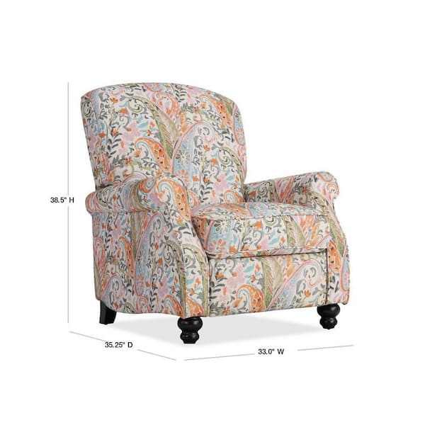 print fabric recliner chairs