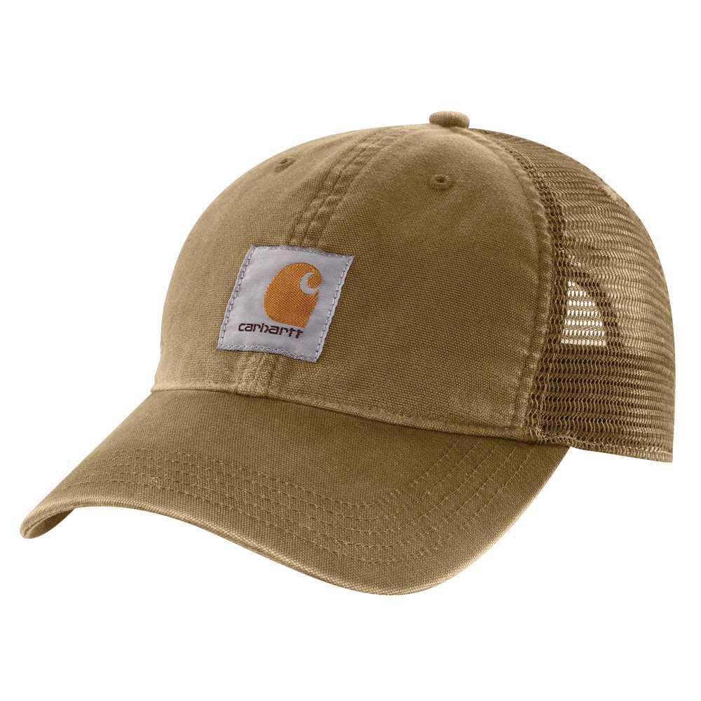 Carhartt Men\'s OFA Dark Khaki Cotton Cap Headwear 100286-253 - The Home  Depot