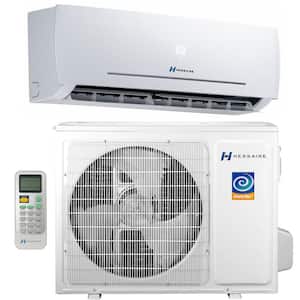 DIY 21.7 SEER2 12,000 BTU Wi-Fi 1 Ton Ductless Mini Split Air Conditioner and Heat Pump Variable Speed Inverter - 115V