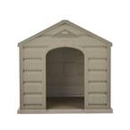 Small Taupe Breed Dog House