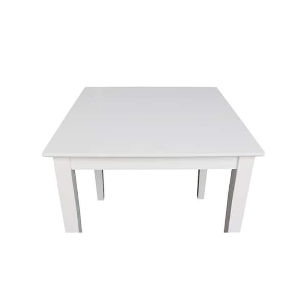 Costway Light Gray Wood 28 in. 4-Legs Rectangular Kitchen Dining Table for  Small Space Seats 4 KC55540GR - The Home Depot