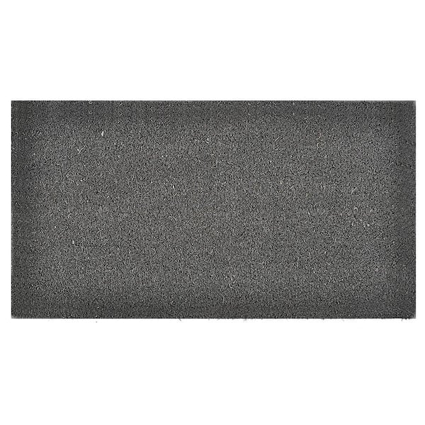 EVIDECO French home goods Evideco Sheltered Front Door Mat Coir Coco Fibers Rug 13 in. x 24 in. Grey