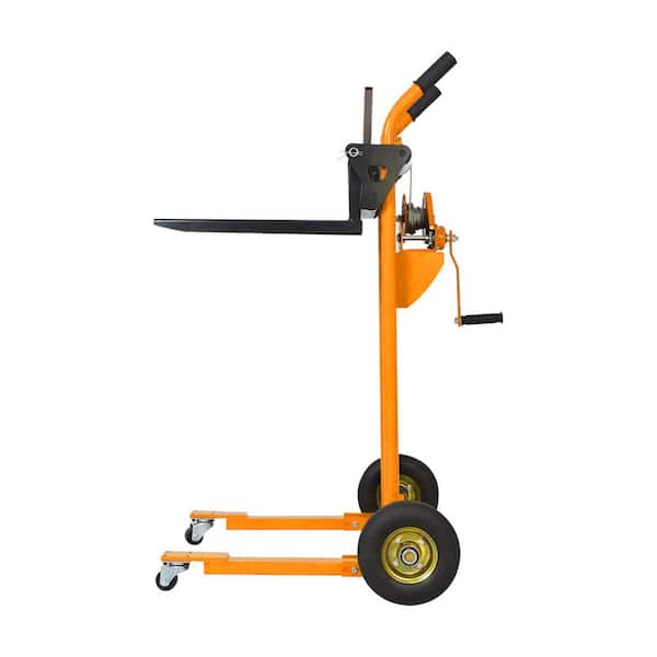 TORY CARRIER Yellow 440 lbs. Max Load Capacity Manual Stacker 35.4