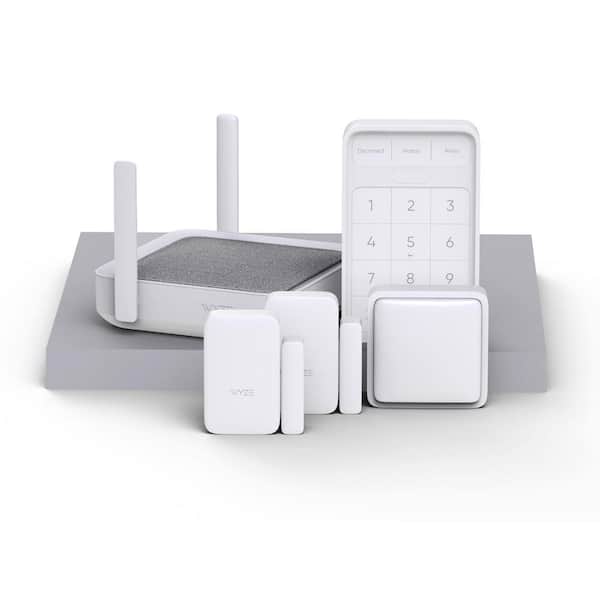 WYZE Wireless Home Security Sensor Kit with Hub, Keypad, Motion, Entry Sensors, and 6 Mo. of 24/7 Professional Monitoring