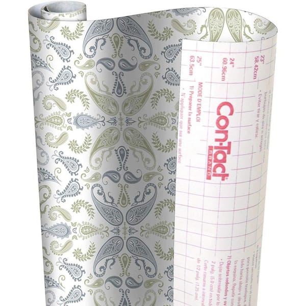 Con-Tact Creative Covering 18 in. x 16 ft. Abbey Sage Self-Adhesive Vinyl  Drawer and Shelf Liner (6-Rolls) 16F-C9AV02-06 - The Home Depot