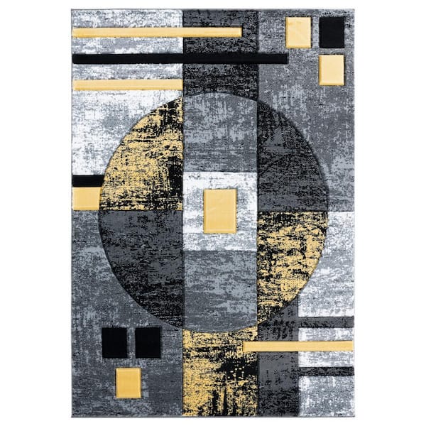 Bristol Epsilon Yellow 5 ft. 3 in. x 7 ft. 6 in. Area Rug