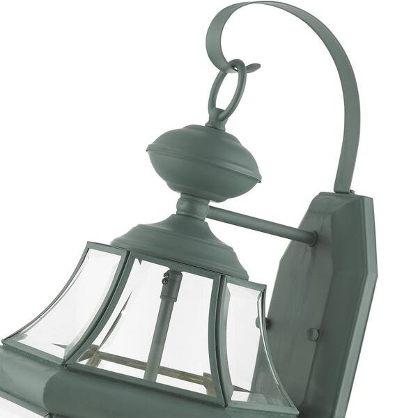 Livex Lighting Monterey 2 Light Verdigris Outdoor Wall Sconce 2251