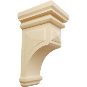6 in. x 12 in. x 6-3/4 in. Maple Large Woodruff Wood Corbel