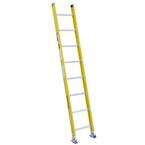 Werner 8 ft. Aluminum D-Rung Straight Ladder with 300 lb. Load Capacity ...