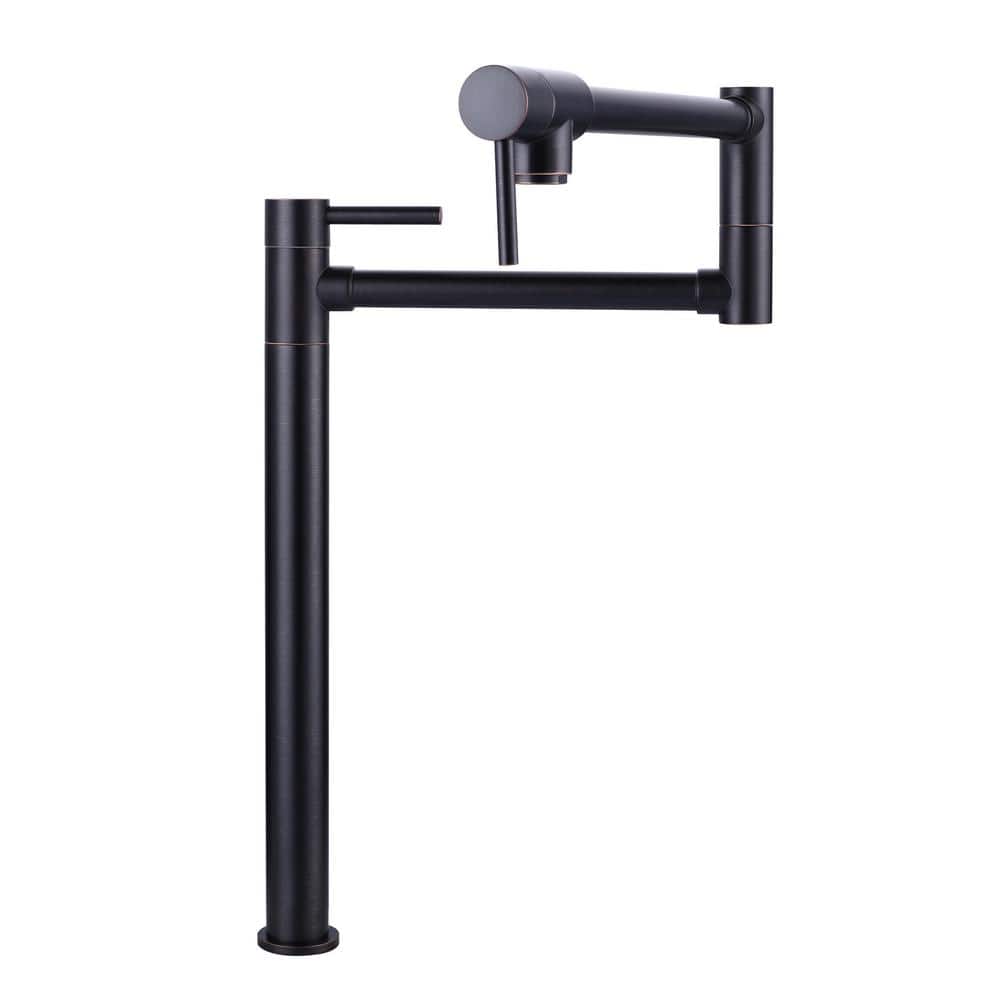 ARCORA Deck Mounted Pot Filler with Single Handle in Oil Rubbed Bronze -  AR7105000RB