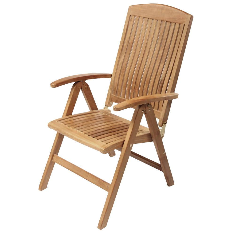 Colorado Teak Wood Recliner Chair with Armrests