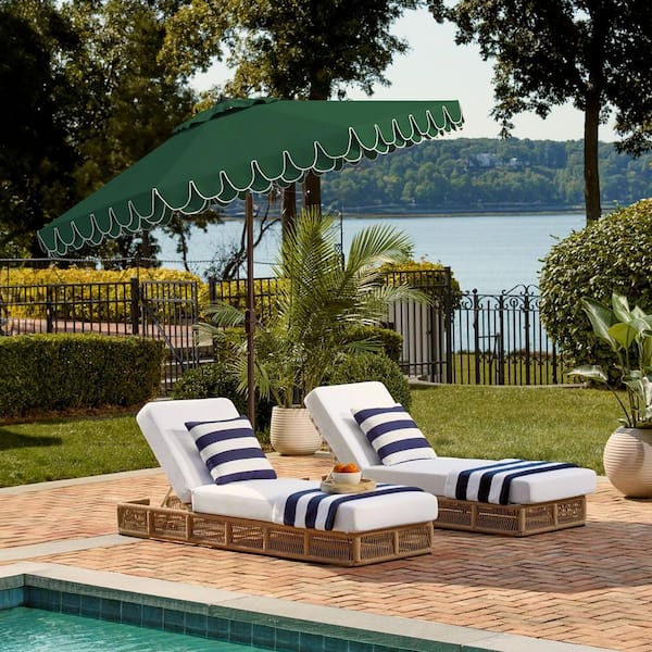 green patio deck umbrellas with valance MASTERCANOPY 7.5ft Umbrella Valance, Crank & Tilt, Forest inch diameter powder 2.8m Sundial Umbrella - Woodgrain