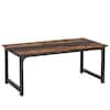 BYBLIGHT63in.RectangularBrownWoodComputerDeskStudyWritingTableforHomeOfficeBB-U0170CD-XL-TheHomeDepot