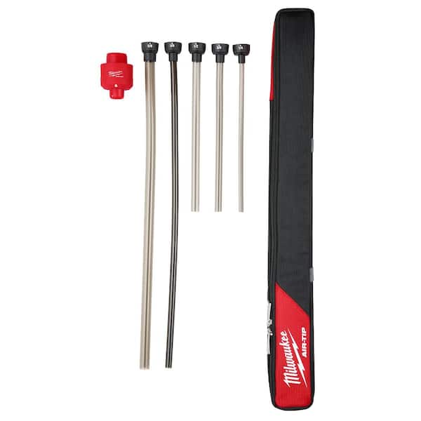 Milwaukee AIR-TIP 1-1/4 in. - 2-1/2 in. Long Reach Flexible Hose Set Wet/Dry Shop Vacuum Attachment (5-Piece)